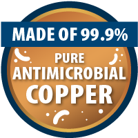 CopperTouch is made of 99.9% pure antimicrobial copper