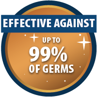 Effective against up to 99% of harmful germs Effective against up to 99% of harmful germs Trust badge